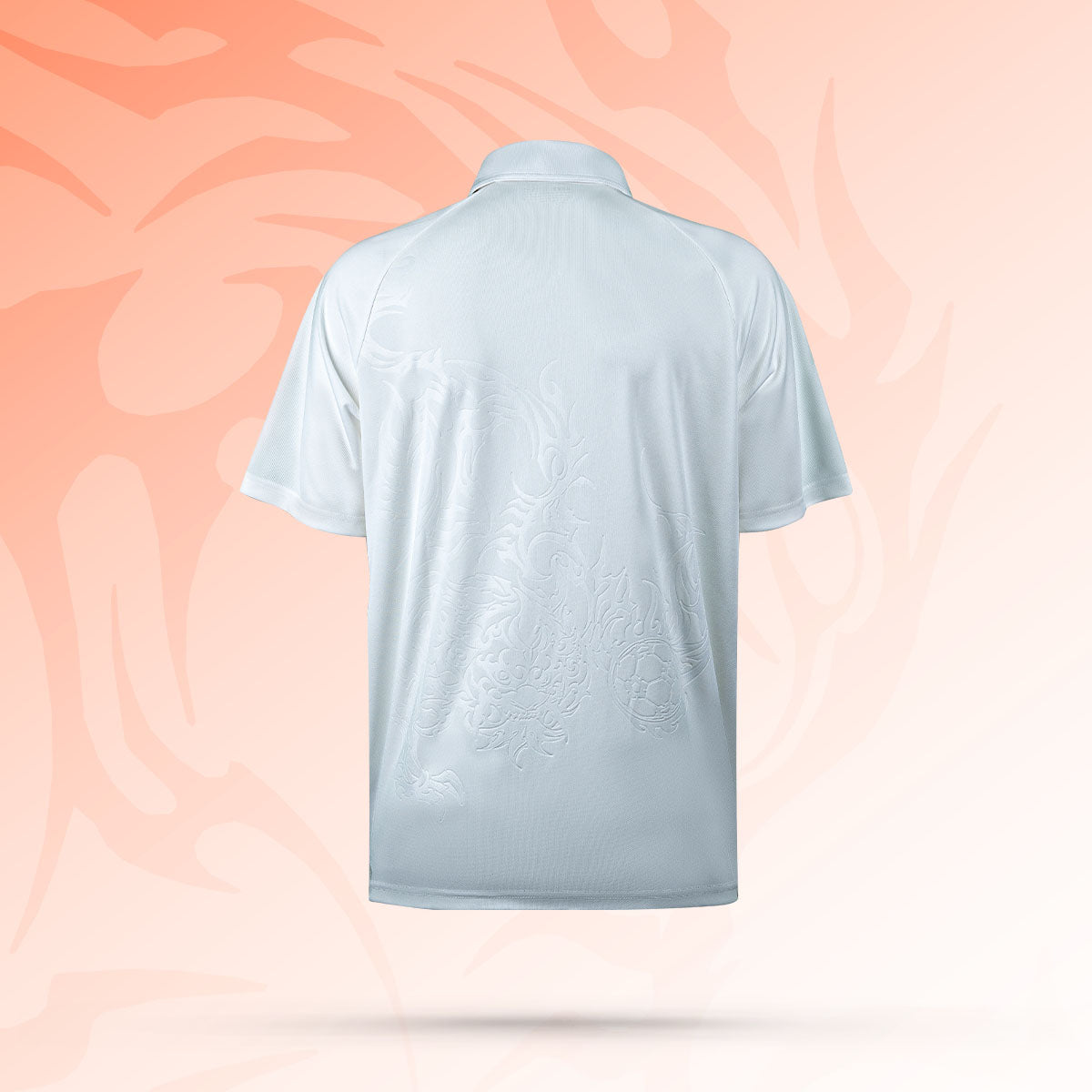 25/26 TRAVEL POLO - WHITE (LION EMBOSS)